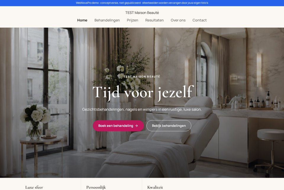 Schermafbeelding van TEST Maison Beauté